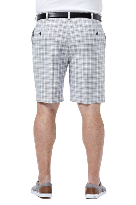 Big &amp; Tall Cool 18&reg; Pro Mini Plaid Short, Grey view# 3