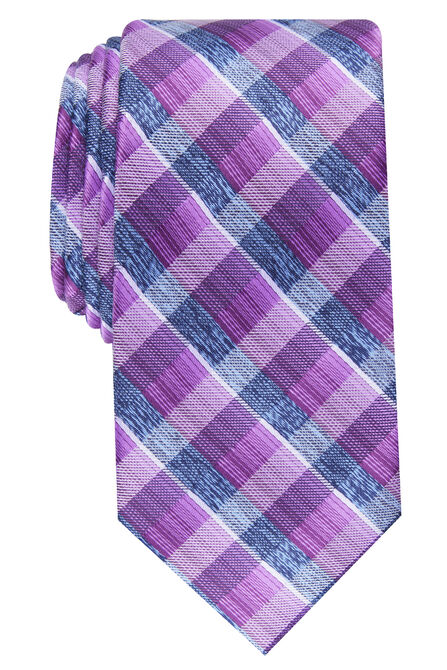 Farmers Plaid Tie, Purple view# 1