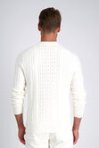 Long Sleeve Aran Cable Sweater, Winter White view# 2