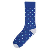 Multi Dot Socks, Navy view# 1