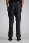 J.M. Haggar Dress Pant - Sharkskin, Dark Heather Grey view# 4