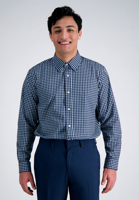 Premium Comfort Dress Shirt - Navy Check, Navy