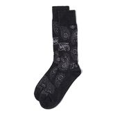 Paisley Socks, Black view# 1
