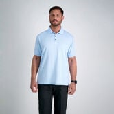 Cool 18&reg; Pro Waffle Textured Golf Polo, River Blue view# 3