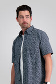 Poplin Button Down Shirt, Dark Navy view# 4
