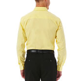 Solid Poplin Dress Shirt, Light Yellow view# 3