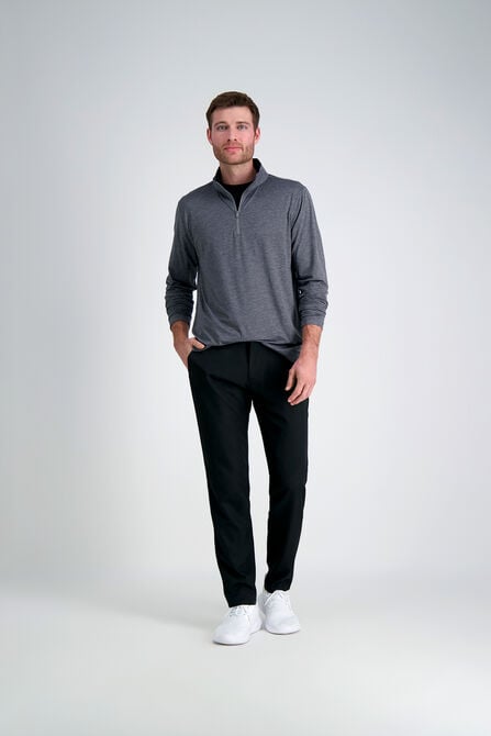 The Active Series&trade; Quarter Zip Heather Jersey, Charcoal Htr view# 3