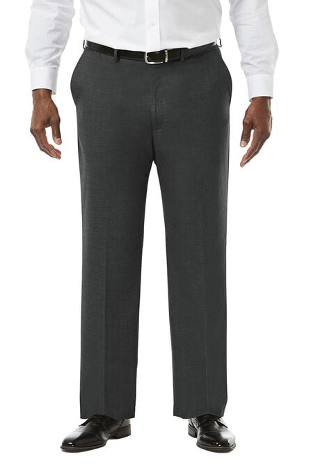 Big &amp; Tall J.M. Haggar Premium Stretch Suit Pant - Flat Front, Med Grey view# 1