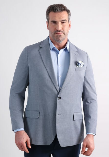 Big &amp; Tall J.M. Haggar Mini Dobby Sportcoat, Blue Slate
