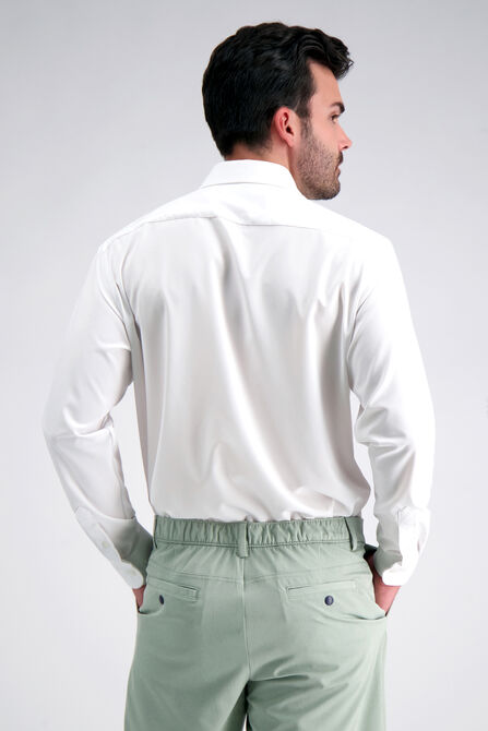 J.M. Haggar Tech Performance Solid Dress Shirt, White view# 2