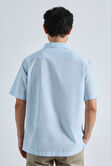 Short Sleeve Seersucker Camp Shirt, Sky view# 2