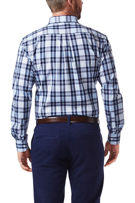 Plaid Button Down Shirt, Medium Blue view# 2