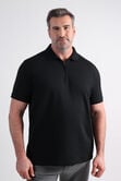 Big &amp; Tall Premium Comfort Quarter Zip Jacquard Polo,  view# 1