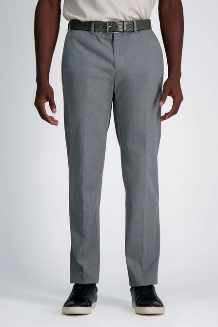 Wrinkle Free Performance Khaki Pant, Heather Grey view# 2