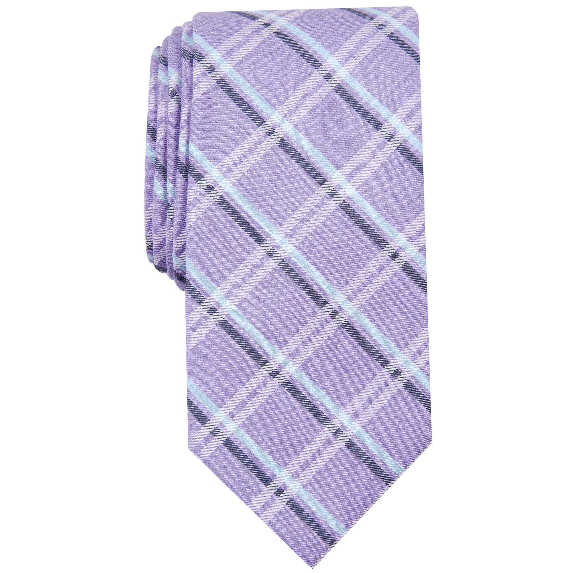 Haggar Plaid Tie Purple (2RC9-1044) photo
