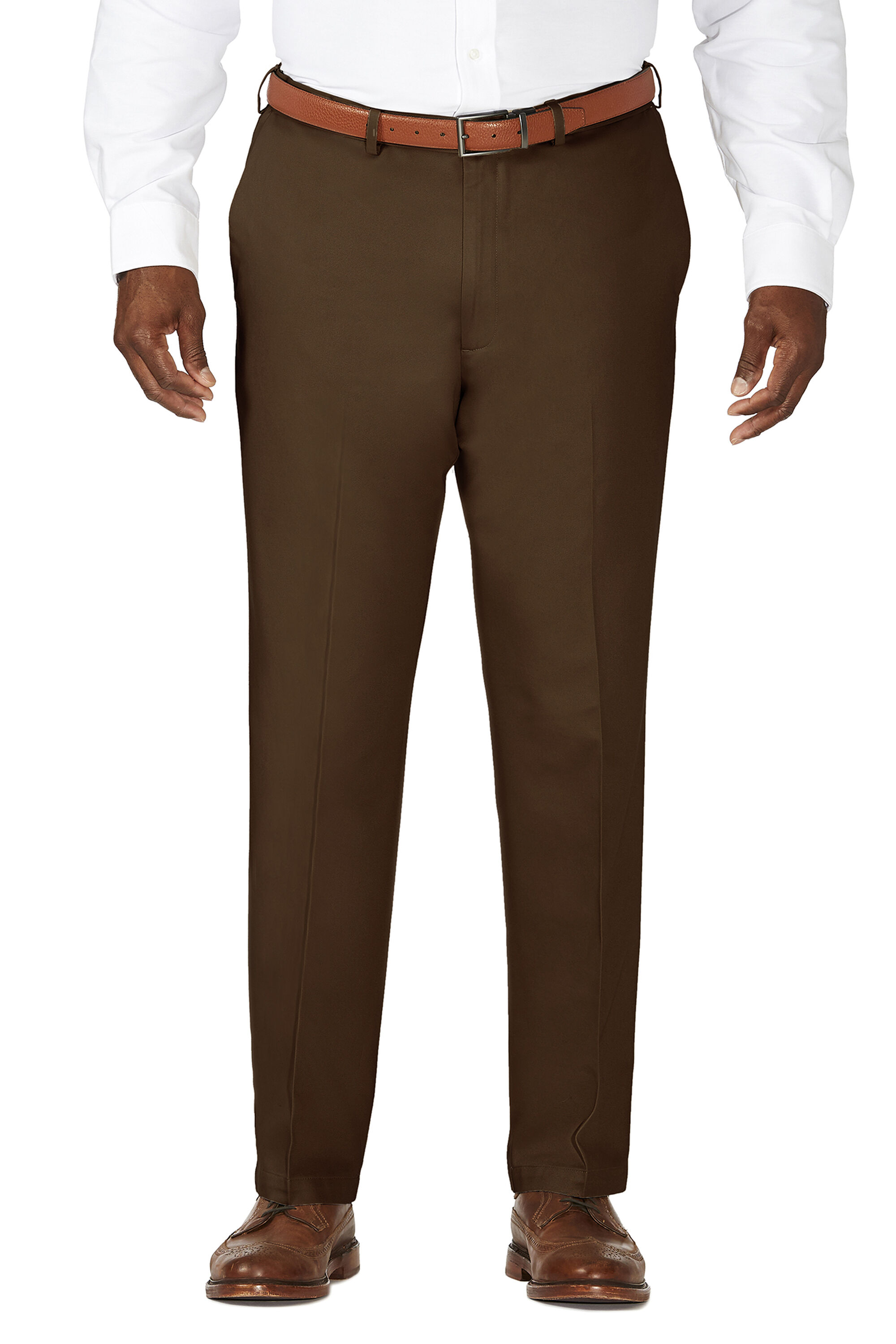 B&T Work to Weekend Khaki | Classic Fit, Flat Front, No Iron | Haggar.com