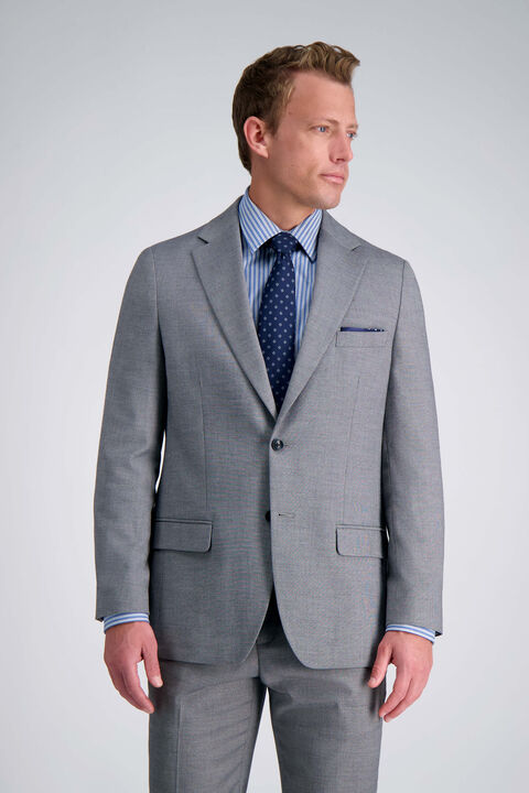 J.M. Haggar Micro Dobby Suit Jacket, Grey view# 3