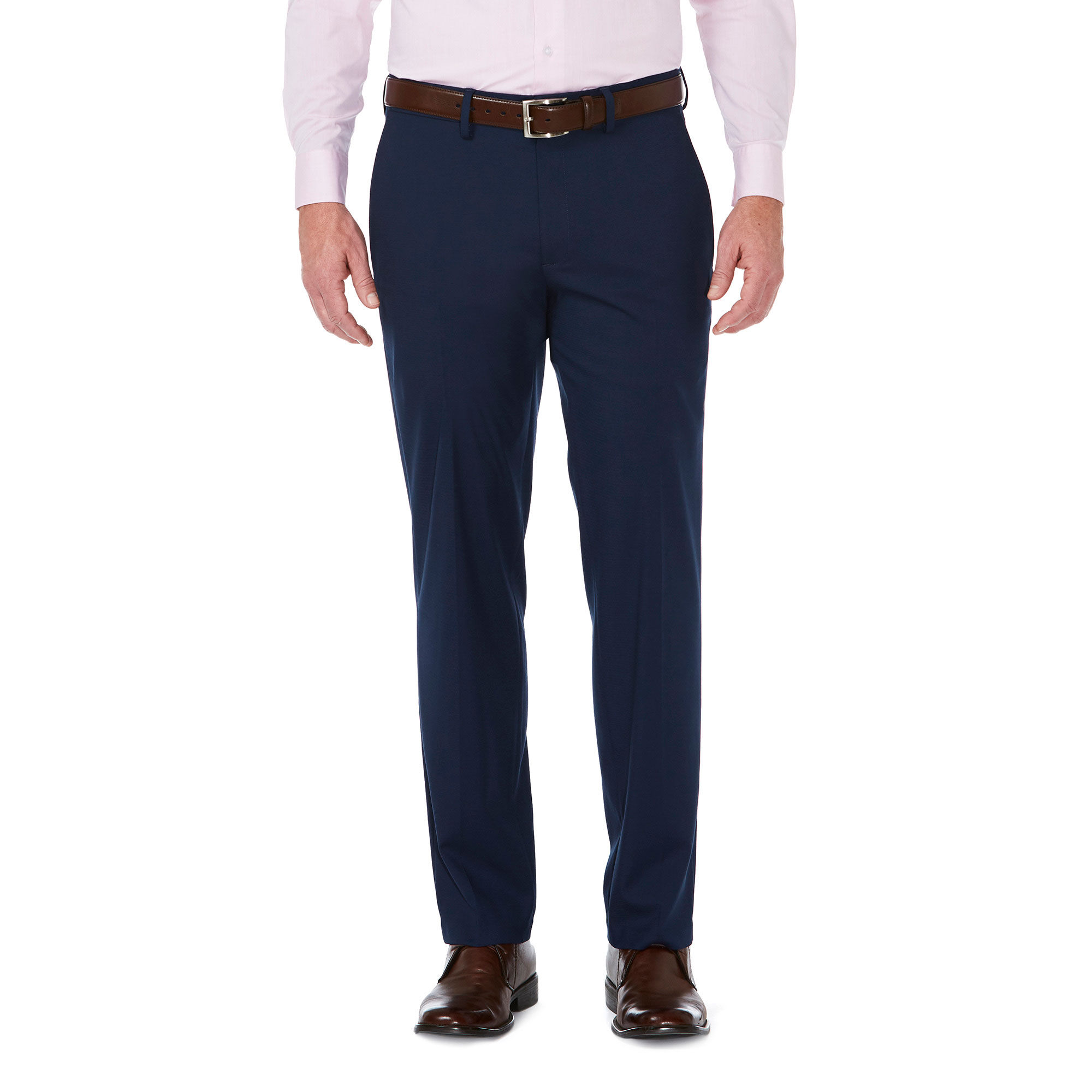 J.M. Haggar Premium Stretch Shadow Check Suit Pant Blue (HY70274 Clothing Pants) photo