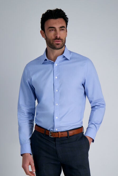 Premium Comfort Dress Shirt - Blue, Light Blue view# 1