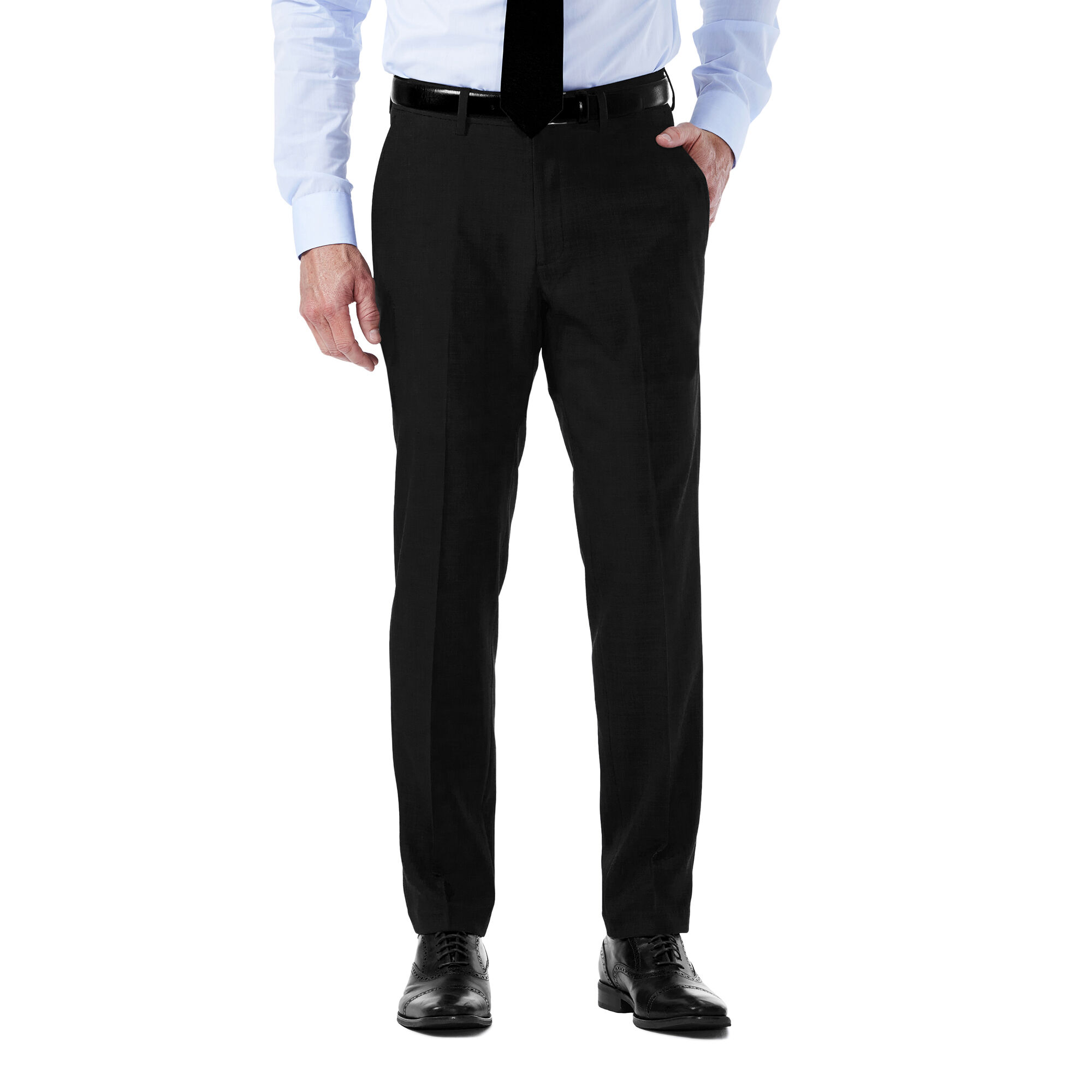 Haggar Travel Performance Suit Separates Pant Black (HY70289 Clothing Pants) photo