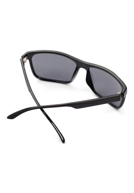 Modern Classic Wrap Sunglasses, Black