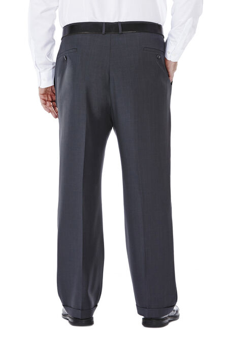 Big &amp; Tall E-CLO&trade; Stria Dress Pant, Med Grey view# 3