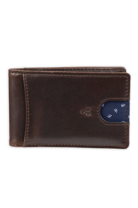 RFID Bifold Wallet with Removable Money Clip - Best Dad Ever Engraving, Brown view# 1