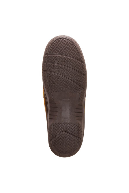 Genuine Suede Moccasin, Brown view# 4