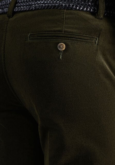Stretch Corduroy Chino Pant, Military Green