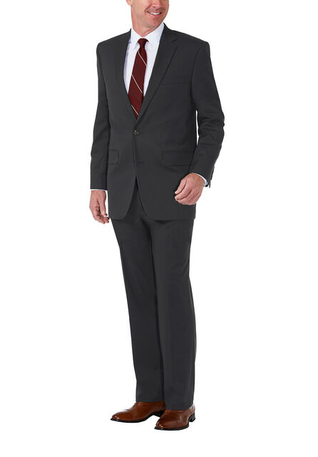 J.M. Haggar Premium Stretch Shadow Check Suit Jacket, Black / Charcoal