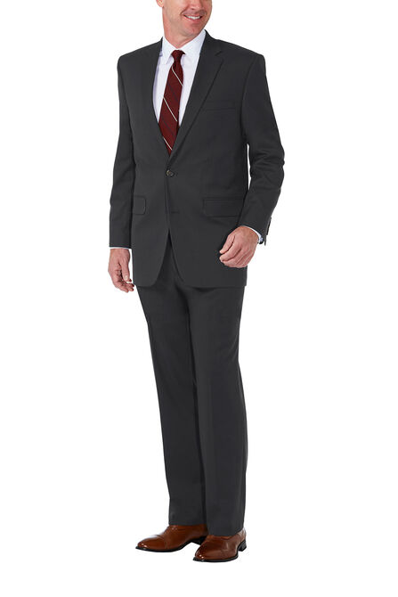 J.M. Haggar Premium Stretch Shadow Check Suit Jacket, Black / Charcoal view# 1