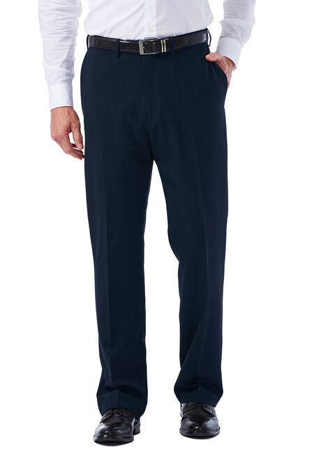 Big &amp; Tall E-CLO&trade; Tonal Plaid Dress Pant, Navy view# 1