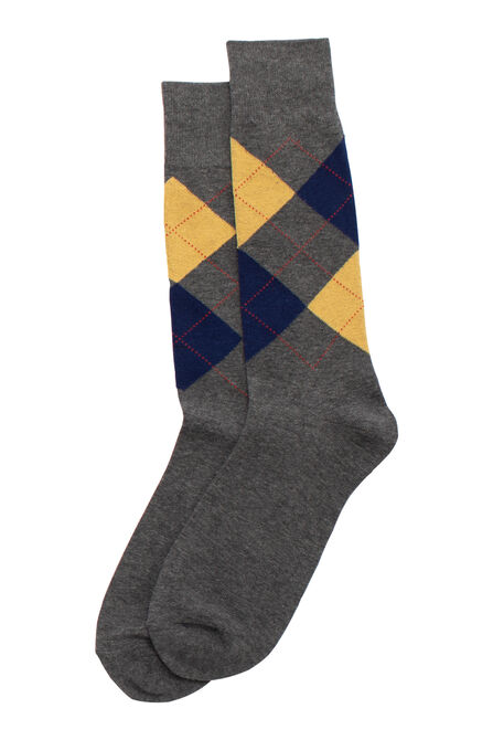 Argyle with Overplaid Socks, Bean view# 1