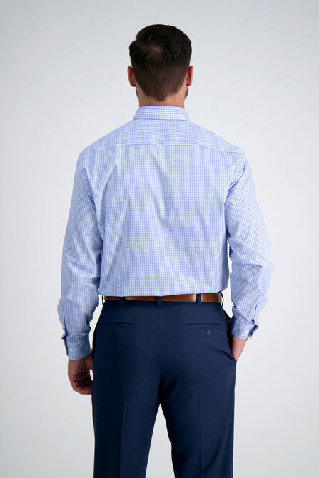 Light Blue Plaid Dress Shirt,  view# 2