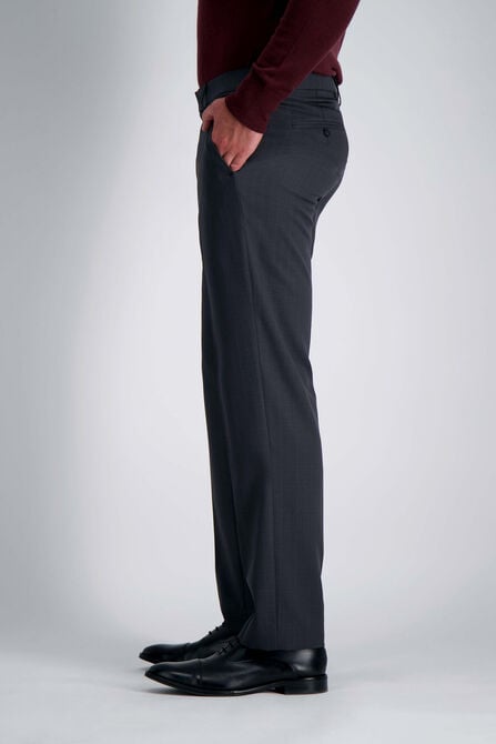 Premium Comfort Dress Pant - Tonal Windowpane, Black / Charcoal view# 3