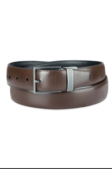 32mm Reversible Dress Belt, Dark Brown view# 1
