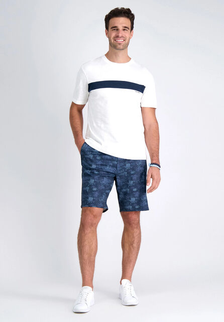 The Active Series&trade; Hybrid Dot Distress Short, Heather Blue