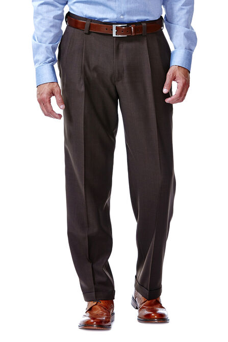 E-CLO&trade; Stria Dress Pant, Brown view# 1