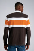 Pro Football Hall of Fame X Haggar - Vintage Wash Rugby Polo,  Brown #369 view# 3
