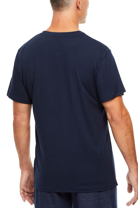 Crew Neck Sleep Shirt, Navy view# 2