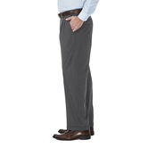 J.M. Haggar Premium Stretch Suit Pant - Pleated Front, Med Grey view# 2