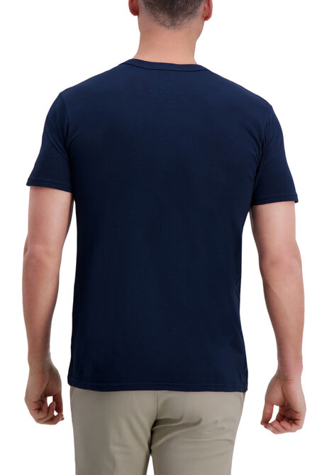 Mustang&reg; Slub Crew Shirt, Navy view# 2