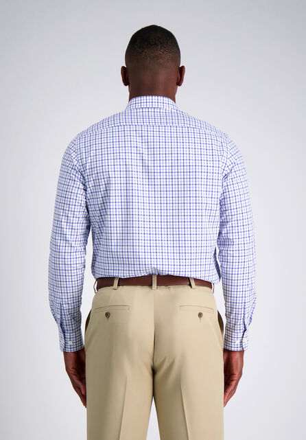 Premium Comfort Dress Shirt - Blue Check, Medium Blue