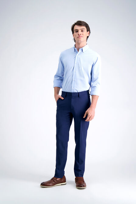 Smart Wash&trade; Dress Shirt - Blue, Light Blue view# 3