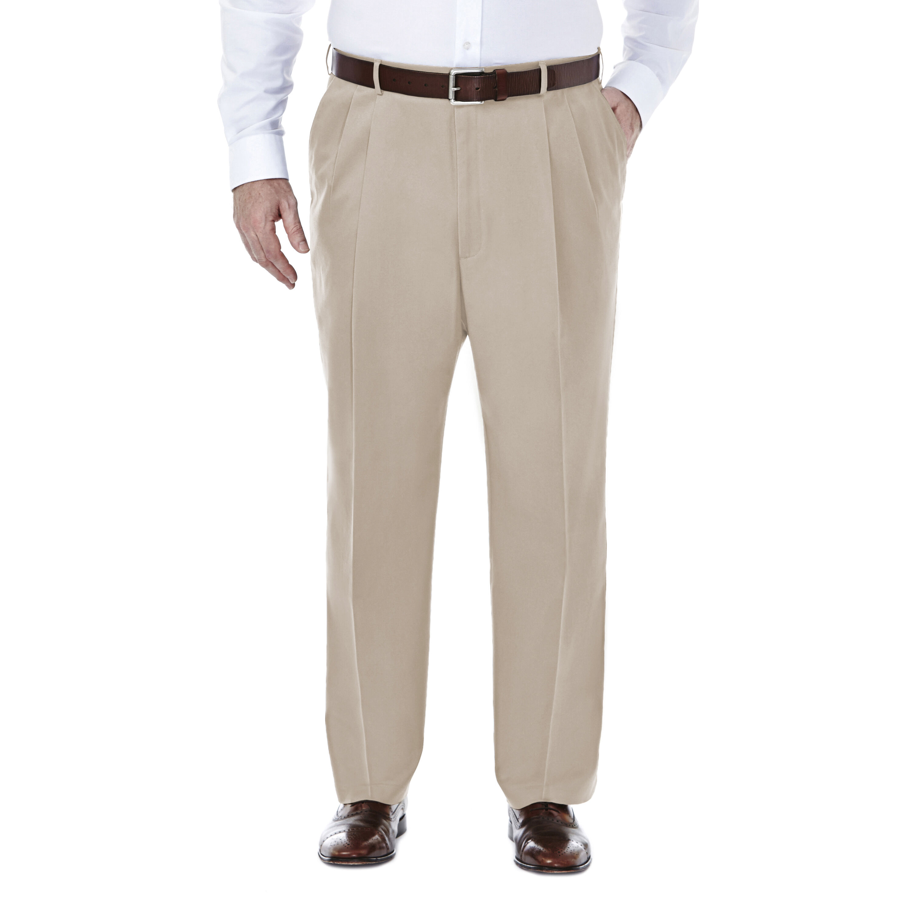 Big Tall Premium No Iron Khaki Classic Fit Pant Haggar