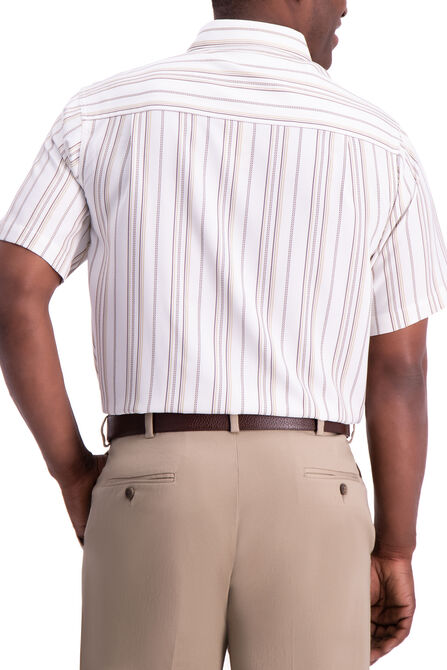 Vertical Dash Button Up Shirt, White view# 2