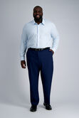 Smart Wash&reg; Tall Dress Shirt - Sky Check, Sky view# 3
