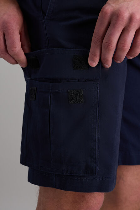 Stretch Cargo Short with Tech Pocket, Navy view# 6