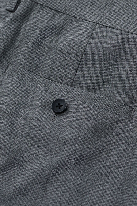 J.M. Haggar Glen Plaid Suit Pant, Med Grey view# 6