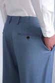 Premium Comfort Tonal Plaid Dress Pant, Chambray view# 6